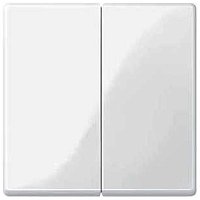 Лицевая панель Schneider Electric Merten System M для 2-кл. выключателя полярно белый